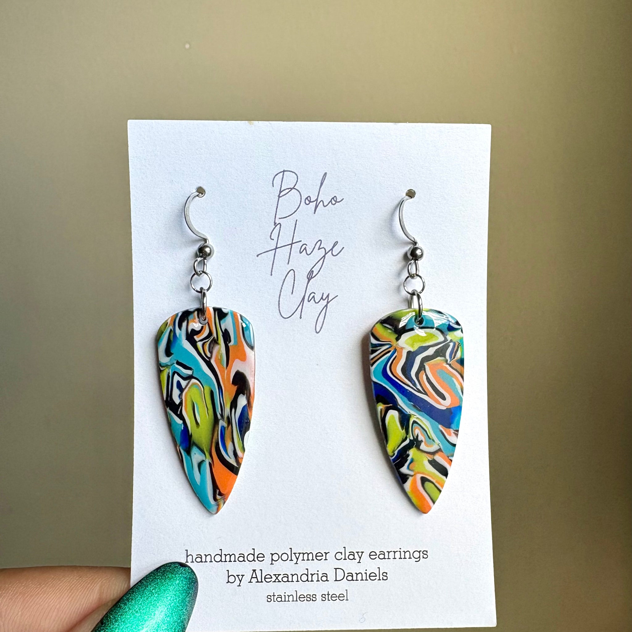 Neon Tide Dagger Dangles