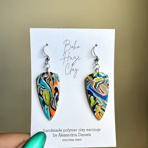 Neon Tide Dagger Dangles